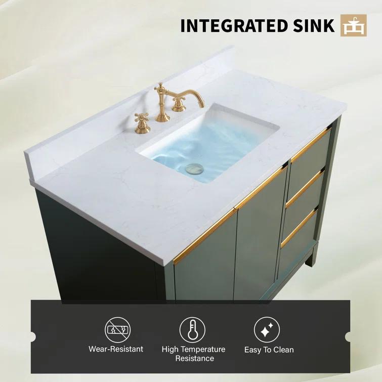 42 Single Bathroom Vanity with Top