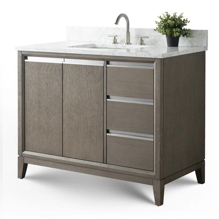 42 Single Bathroom Vanity with Top