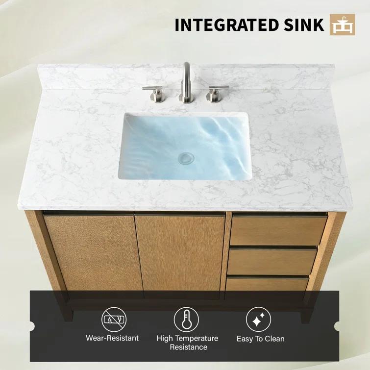 42 Single Bathroom Vanity with Top