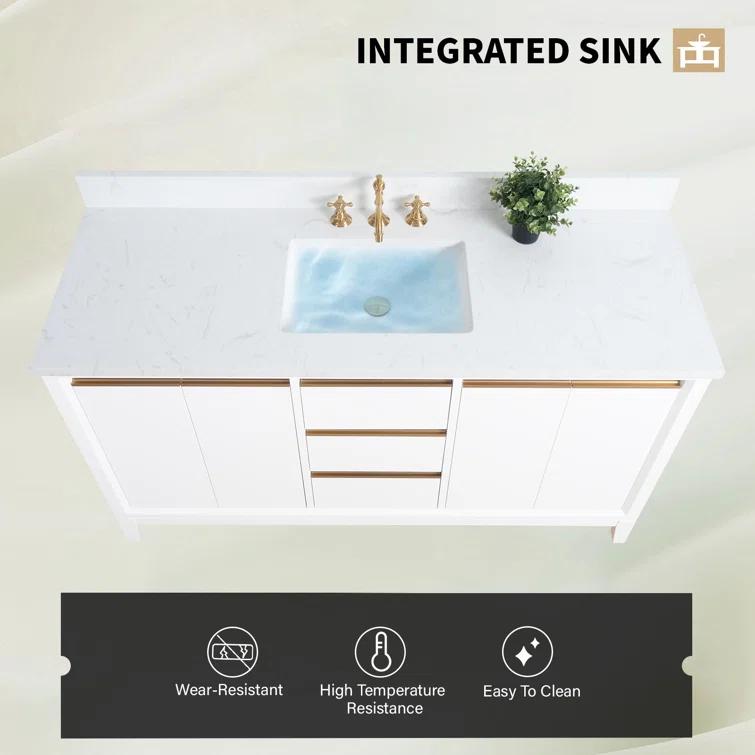 60 Single Bathroom Vanity with Top