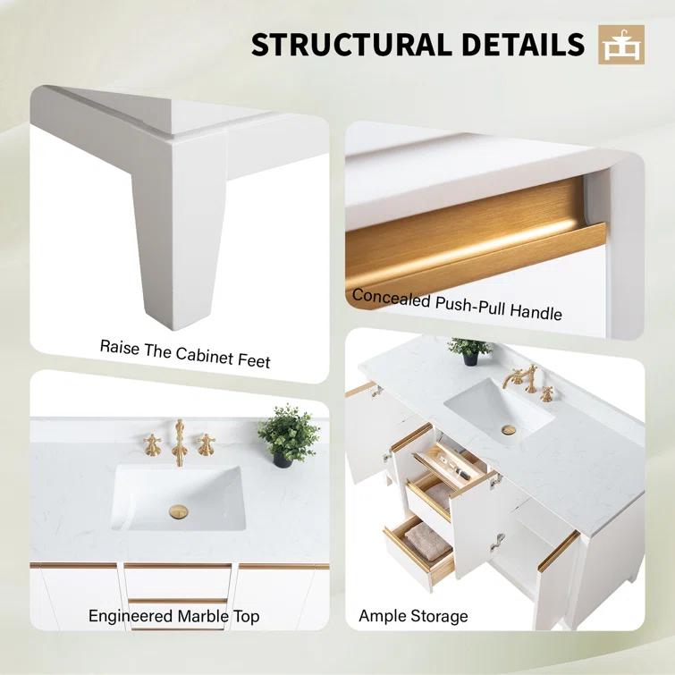 60 Single Bathroom Vanity with Top