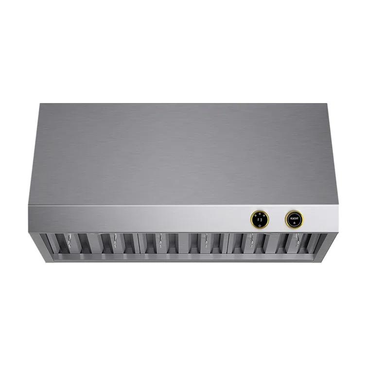 36 in. 900 CFM Ducted Under Cabinet Range Hood in Stainless Steel with Gold Accents and Digital Controls