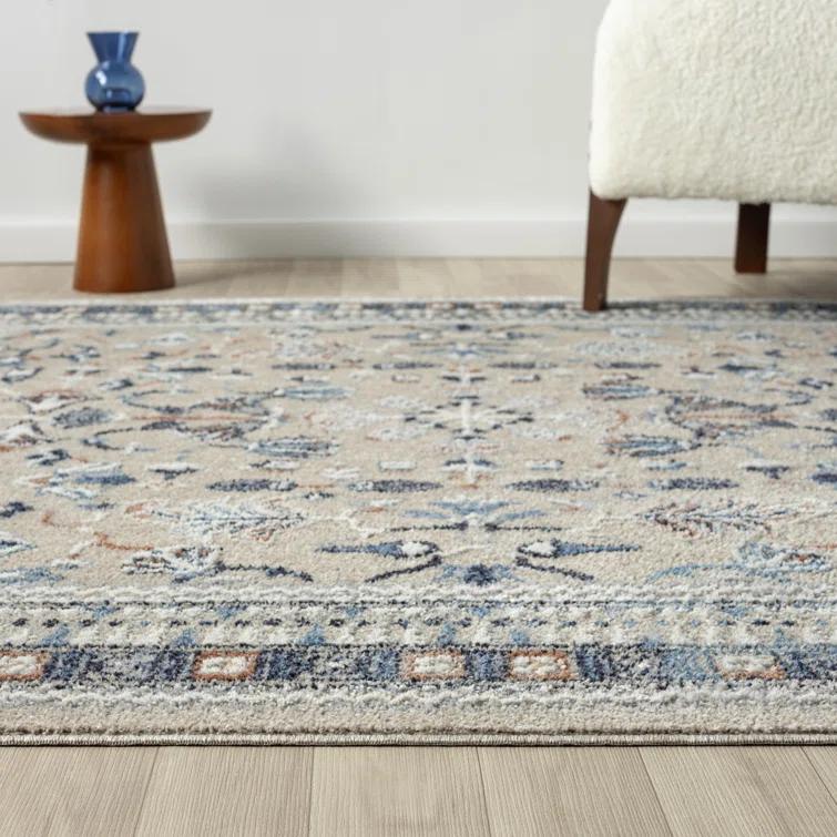Classic Oriental Floral Performance Indoor Area Rug