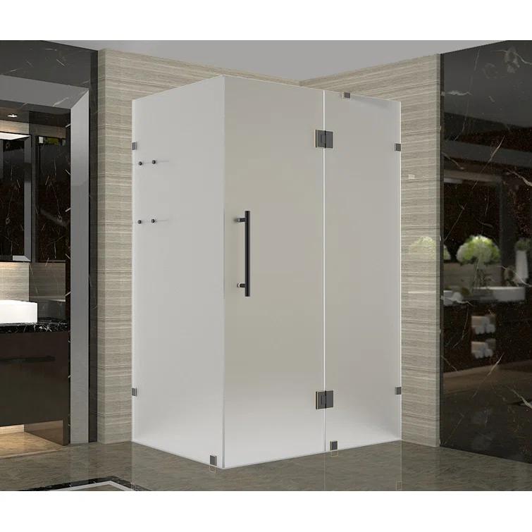 Aston Avalux GS 37" x 72" Square Hinged Shower Enclosure SEN992F-SS-3736-10