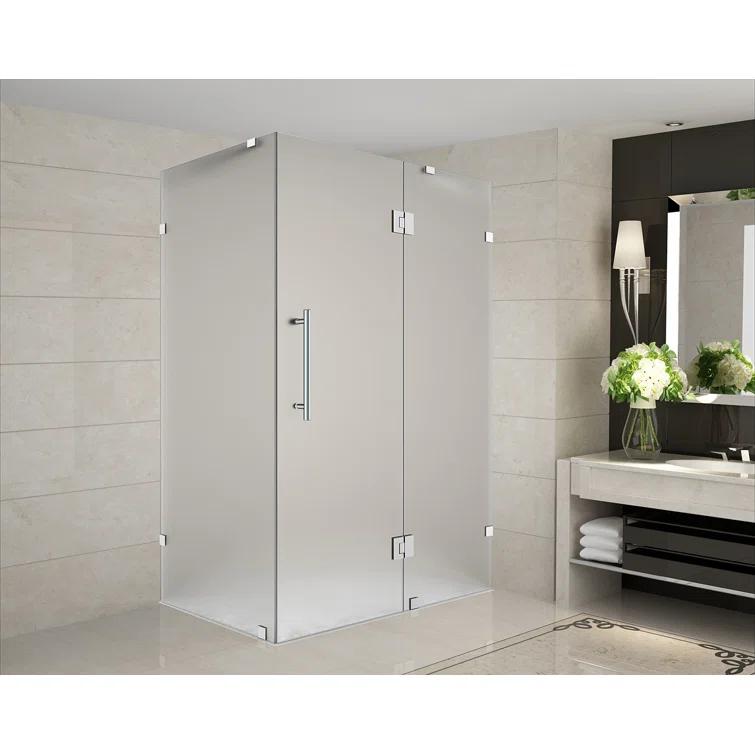 Aston Avalux 32" x 72" Rectangle Hinged Shower Enclosure SEN987F-SS-3236-10