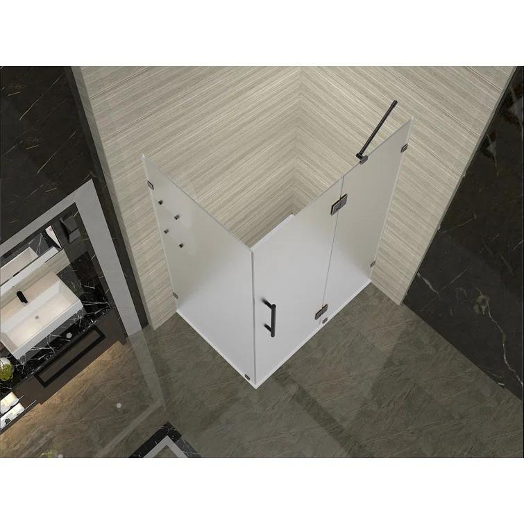 Aston Avalux GS 37" x 72" Square Hinged Shower Enclosure SEN992F-SS-3736-10