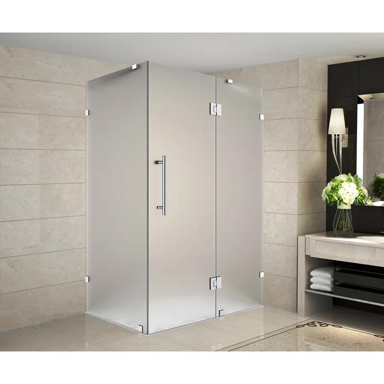 Aston Avalux 32" x 72" Rectangle Hinged Shower Enclosure SEN987F-CH-3236-10