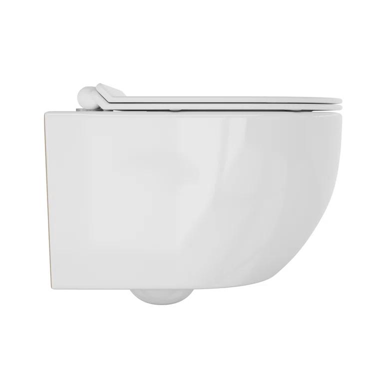 Hampton Elongated Wall Mount Toilet Wall Hung Toilet Bowl