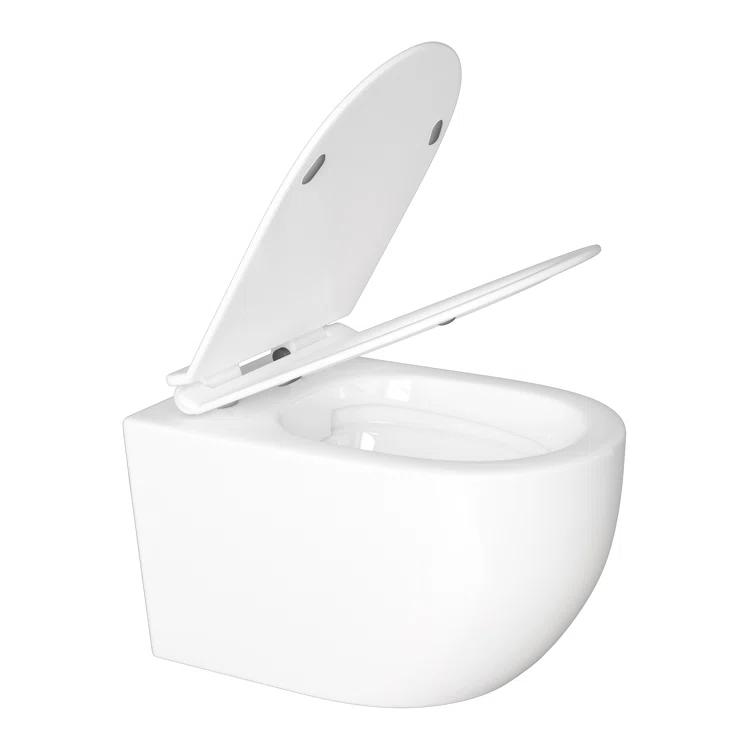 Hampton Elongated Wall Mount Toilet Wall Hung Toilet Bowl