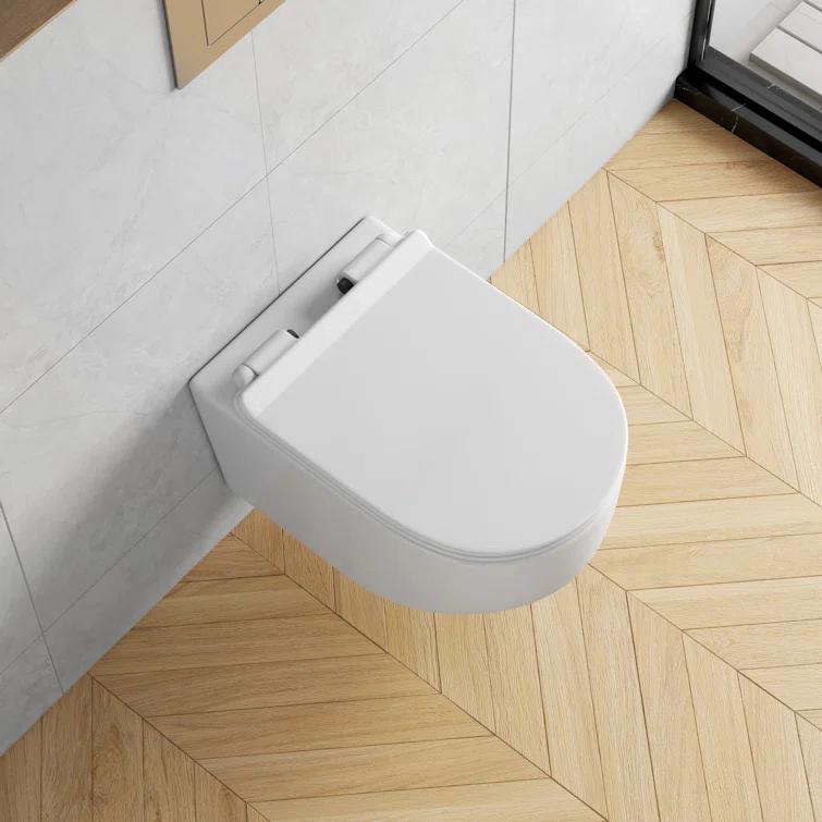 Hampton Elongated Wall Mount Toilet Wall Hung Toilet Bowl