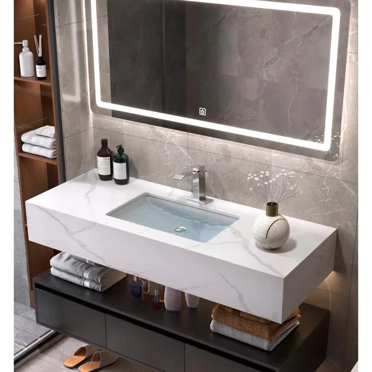 1 Single-handle Bathroom Faucet with Drain Assembly