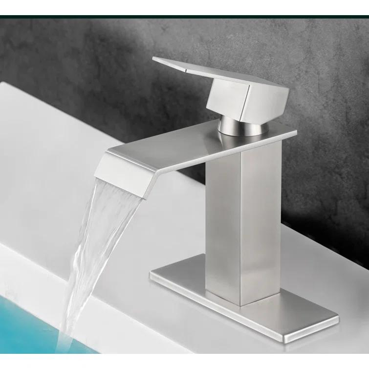 1 Single-handle Bathroom Faucet with Drain Assembly