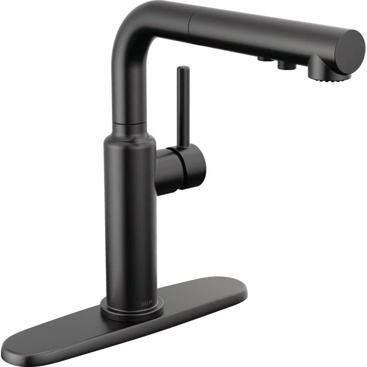 Daneri Pull-Out Sprayer Kitchen Faucet, Single Handle Kitchen Sink Faucet