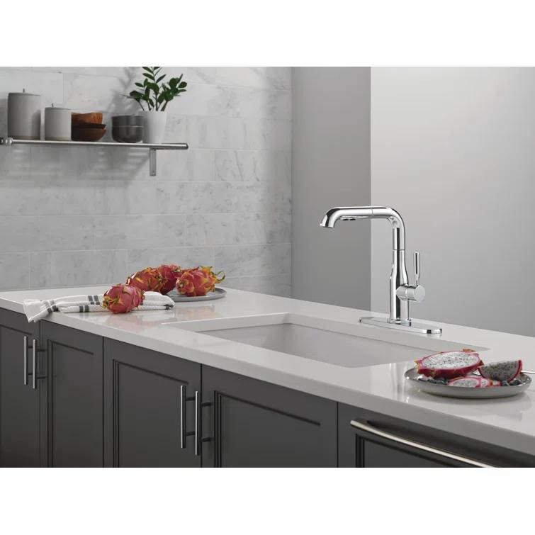 Almari Pull-Out Sprayer Kitchen Faucet, Single Handle Kitchen Sink Faucet