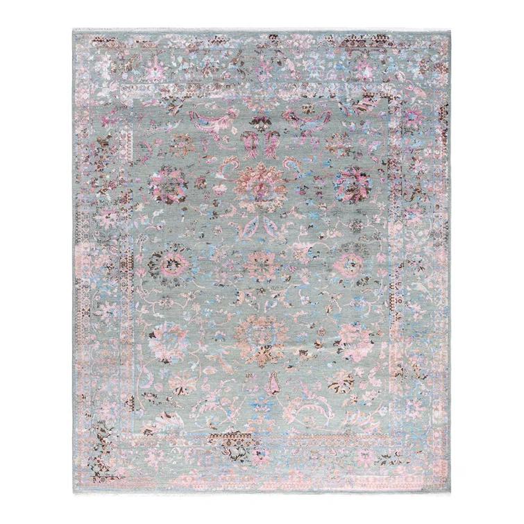 Overdyed One-of-a-Kind 8' 2" X 9' 10" Hand Knotted Area Rug