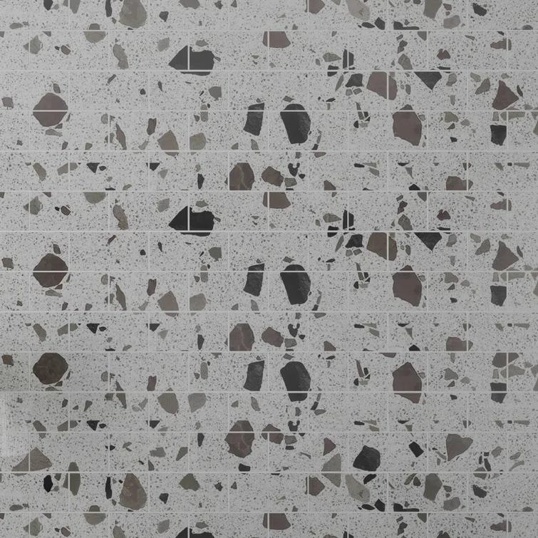 Glass Terrazzo 3'' W x 6'' L Glass Subway Singular Tile