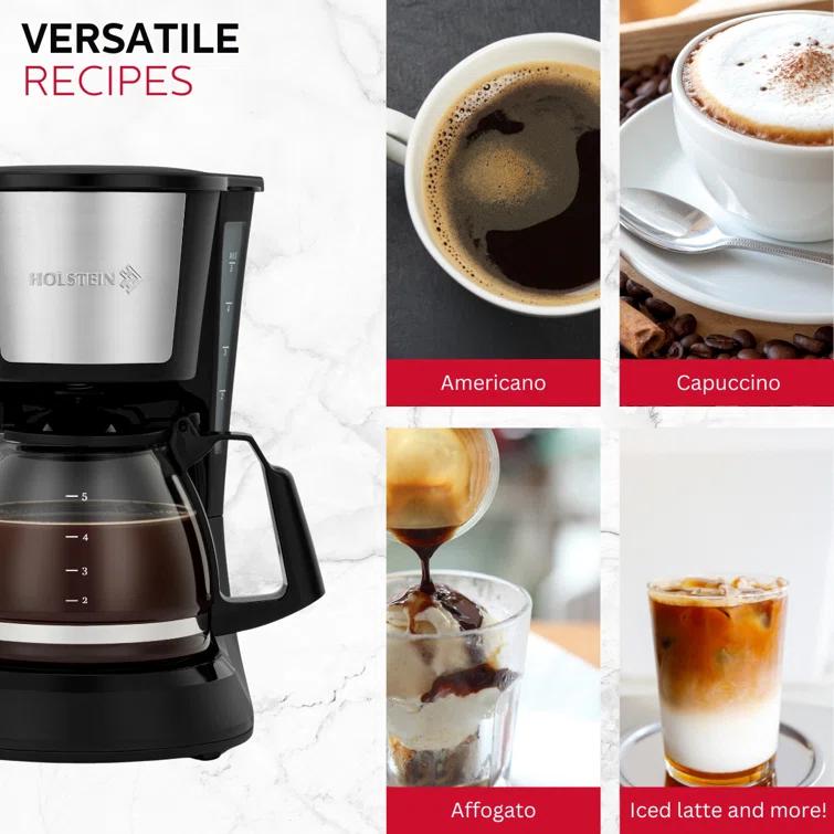 Holstein Housewares 5-Cup Coffee Maker