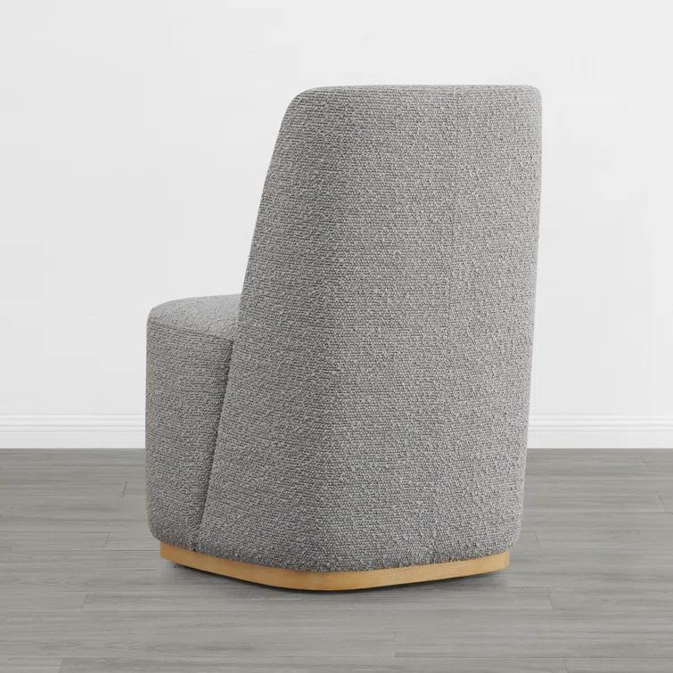 Geelt Upholstered Dining Chairs with Casters