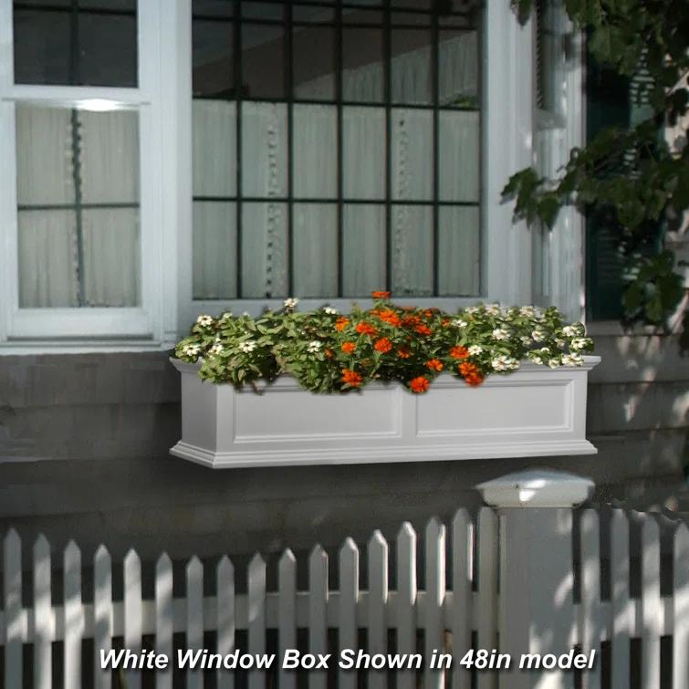 Mayne Inc. Anastasiya Resin Window Box Planter with Water Reservoir