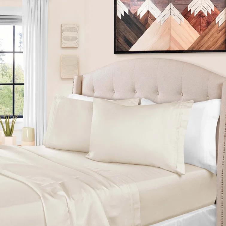 Superior Egyptian Cotton Deep Pocket Solid Luxury 1500 Thread Count Sheet Set