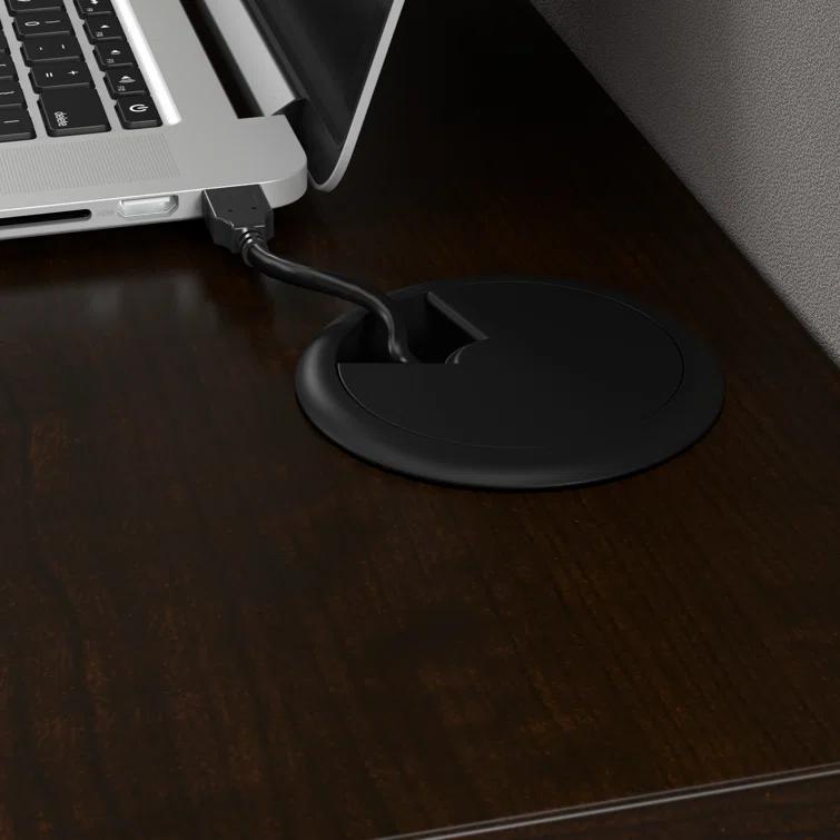 Easy Office Rectangle 1 Person Cubicle with Cable Management