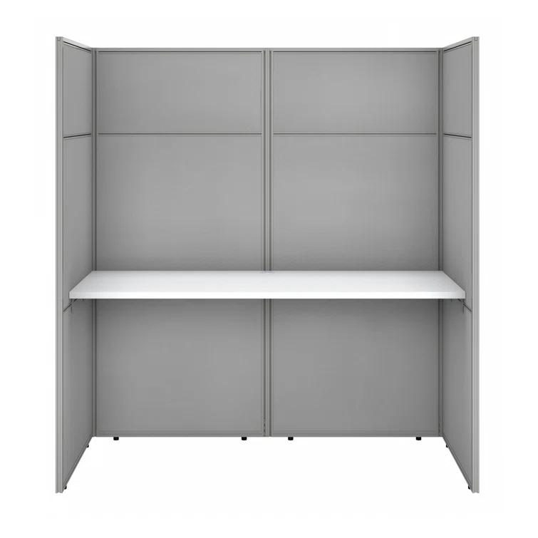Easy Office Rectangle 1 Person Cubicle with Cable Management