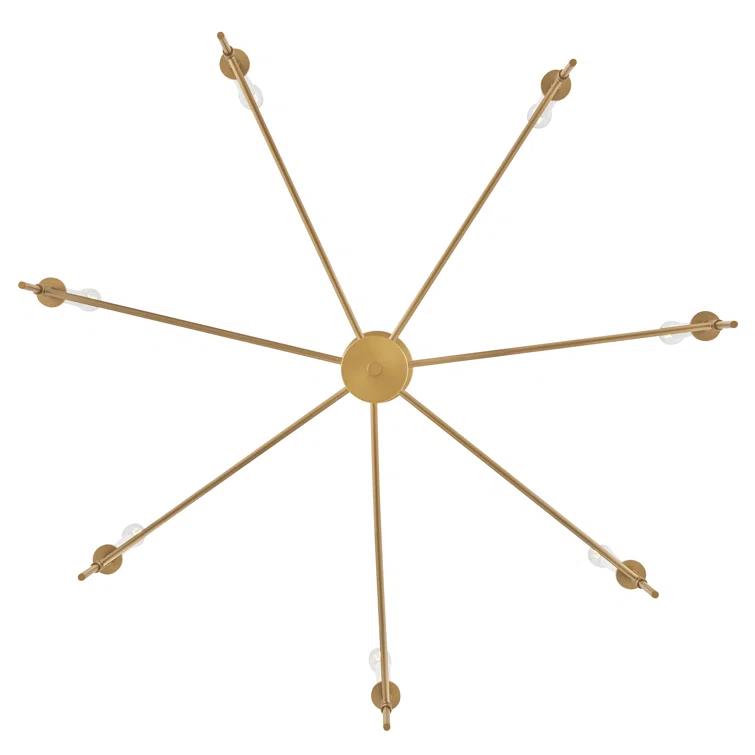 Hux 7-Light Exposed Candle Bulb Chandelier Pendant