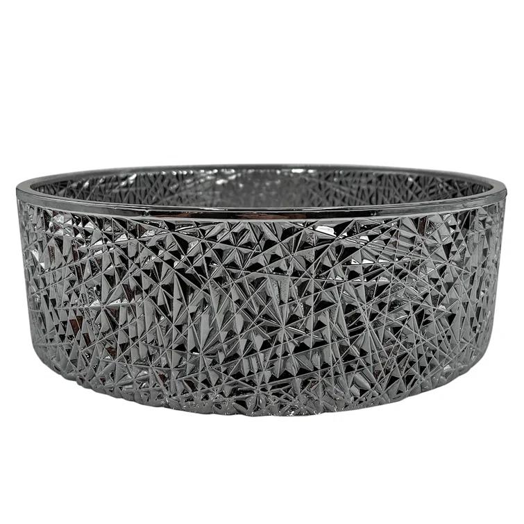 Stadium 14" Glass Circular Bathroom Vessel Sink - Timeless Collection