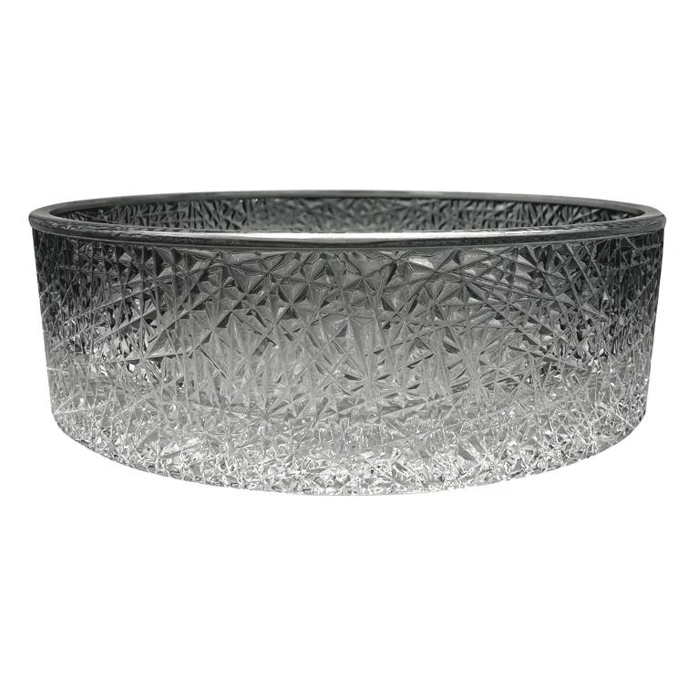 Stadium 14" Glass Circular Bathroom Vessel Sink - Timeless Collection