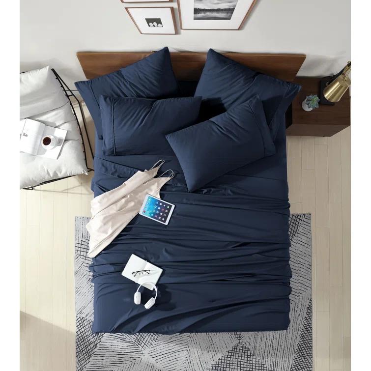 Swift Home 1800 Series Ultra Soft Microfiber Sheet Set with Extra Pillowcases