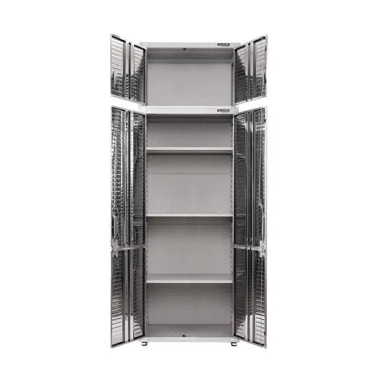 UltraHD® Seville Classics UltraHD 2-Piece Storage Cabinet Set, 30" W x 18" D x 90.5" H