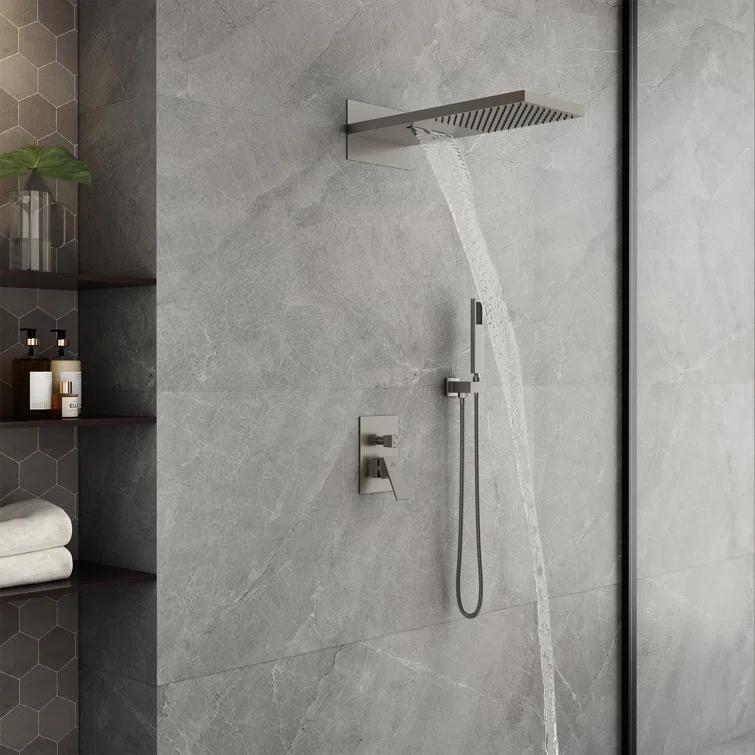 Cascade Bliss Luxury Complete Shower System with Rough-in Valve