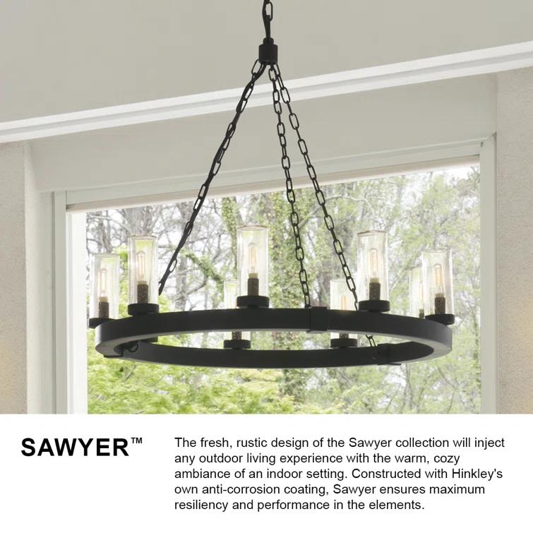 Sawyer 6 - Bulb 23.25" H Outdoor Chandelier