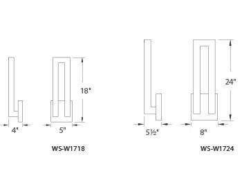 Forq 2 Light Novelty Outdoor Aluminum Wall Light