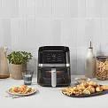 Cuisinart 2.6qt Basket Air Fryer Black/Stainless Steel Finish AIR-80: 1100W, Cool Touch Handle, Dishwasher-Safe Parts