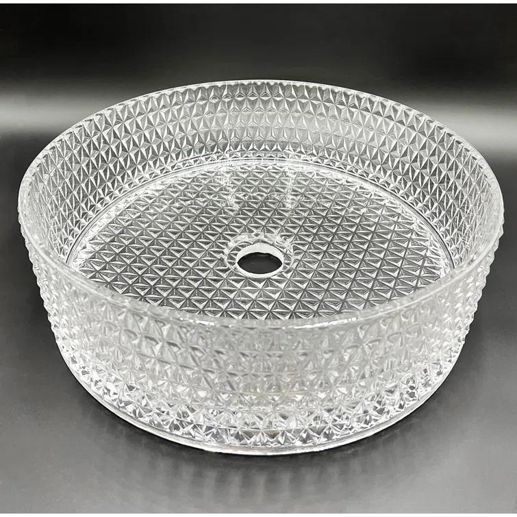 Scotch 14" Glass Circular Bathroom Vessel Sink - Timeless Collection