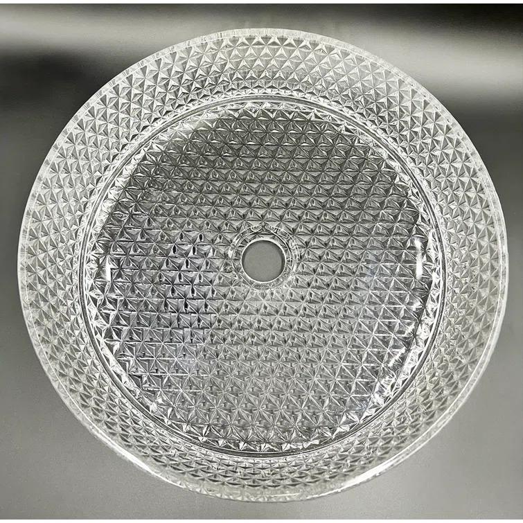 Scotch 14" Glass Circular Bathroom Vessel Sink - Timeless Collection