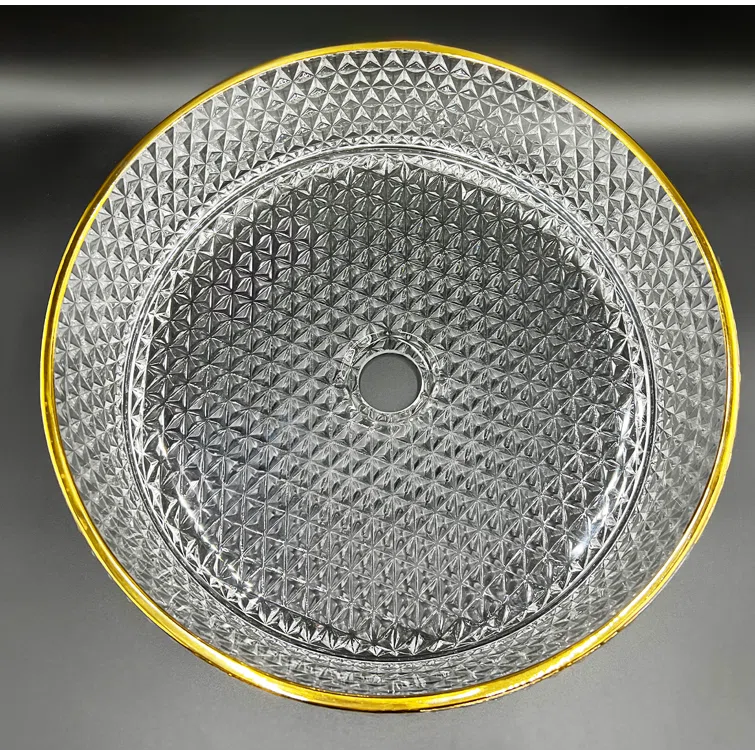 Scotch 16" Glass Circular Bathroom Vessel Sink - Timeless Collection