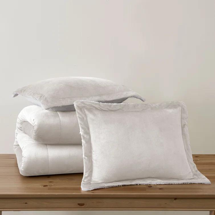Ultra Plush Reversible Micro-Mink and Sherpa 3-Piece Comforter Set