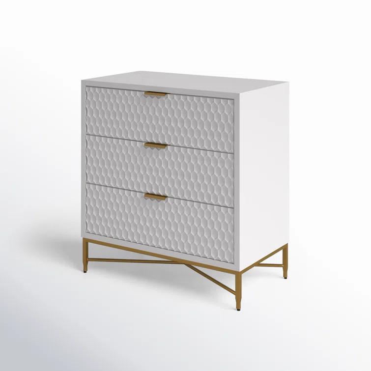 AllModern Capra 3 Drawer 32" W Chest & Reviews | AllModern