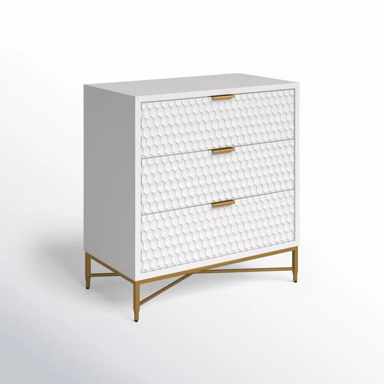 AllModern Capra 3 Drawer 32" W Chest & Reviews | AllModern