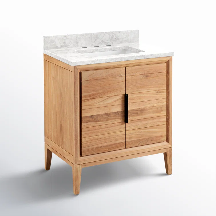 30" Aliso Single Bathroom Vanity Set with Rectangular Undermount Sink