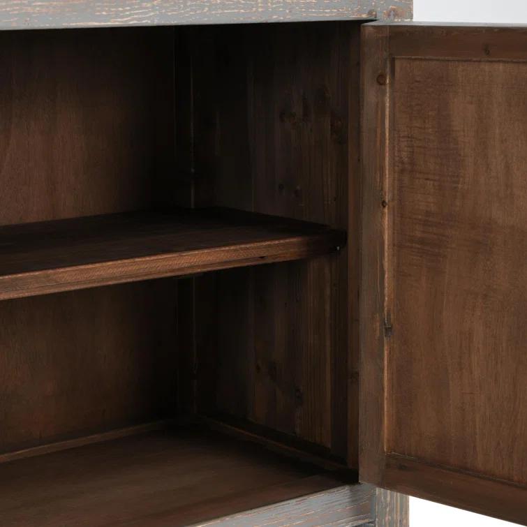 103.5'' Timeworn Gray Reclaimed Pine Wood Sideboard