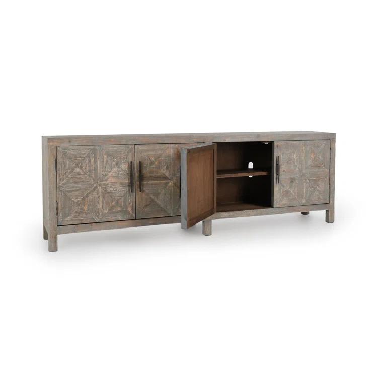 103.5'' Timeworn Gray Reclaimed Pine Wood Sideboard