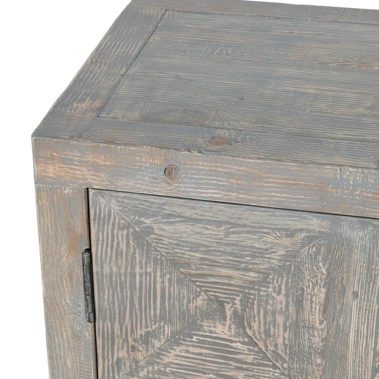 103.5'' Timeworn Gray Reclaimed Pine Wood Sideboard