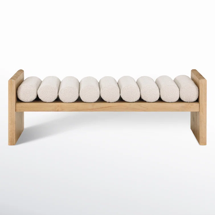 Reeves Boucle Wood Bench