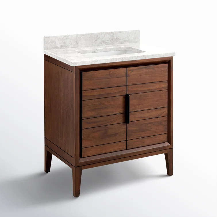 30" Aliso Single Bathroom Vanity Set with Rectangular Undermount Sink