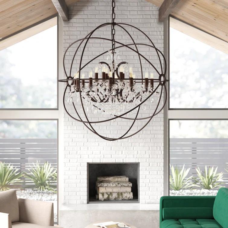 Svante 18 - Light Dimmable Globe Chandelier