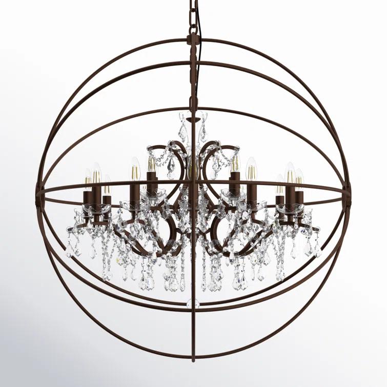 Svante 18 - Light Dimmable Globe Chandelier