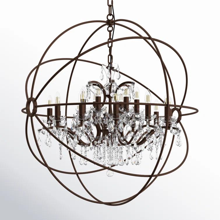 Svante 18 - Light Dimmable Globe Chandelier